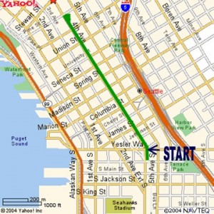 Seattle St. Patrick's Day parade-route